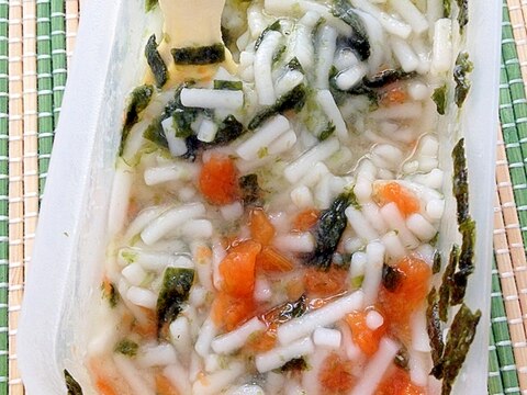 離乳食☆キャベツと人参と海苔入りの和風そうめん